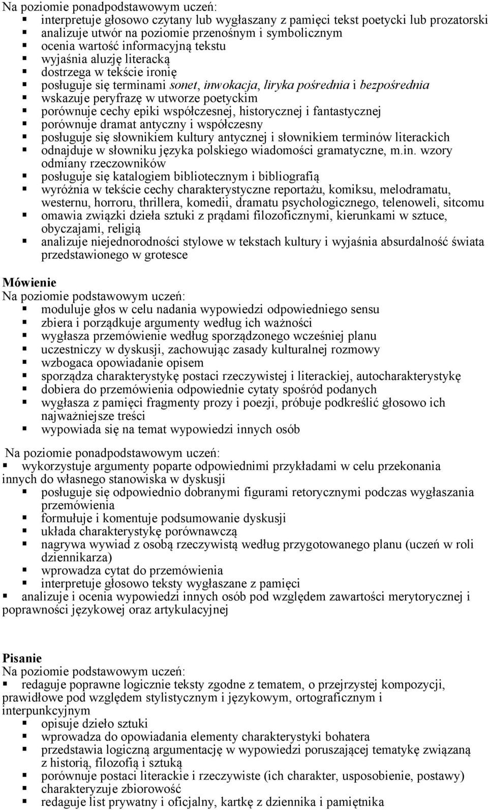 fantastycznej porównuje dramat antyczny i współczesny posługuje się słownikiem kultury antycznej i słownikiem terminó