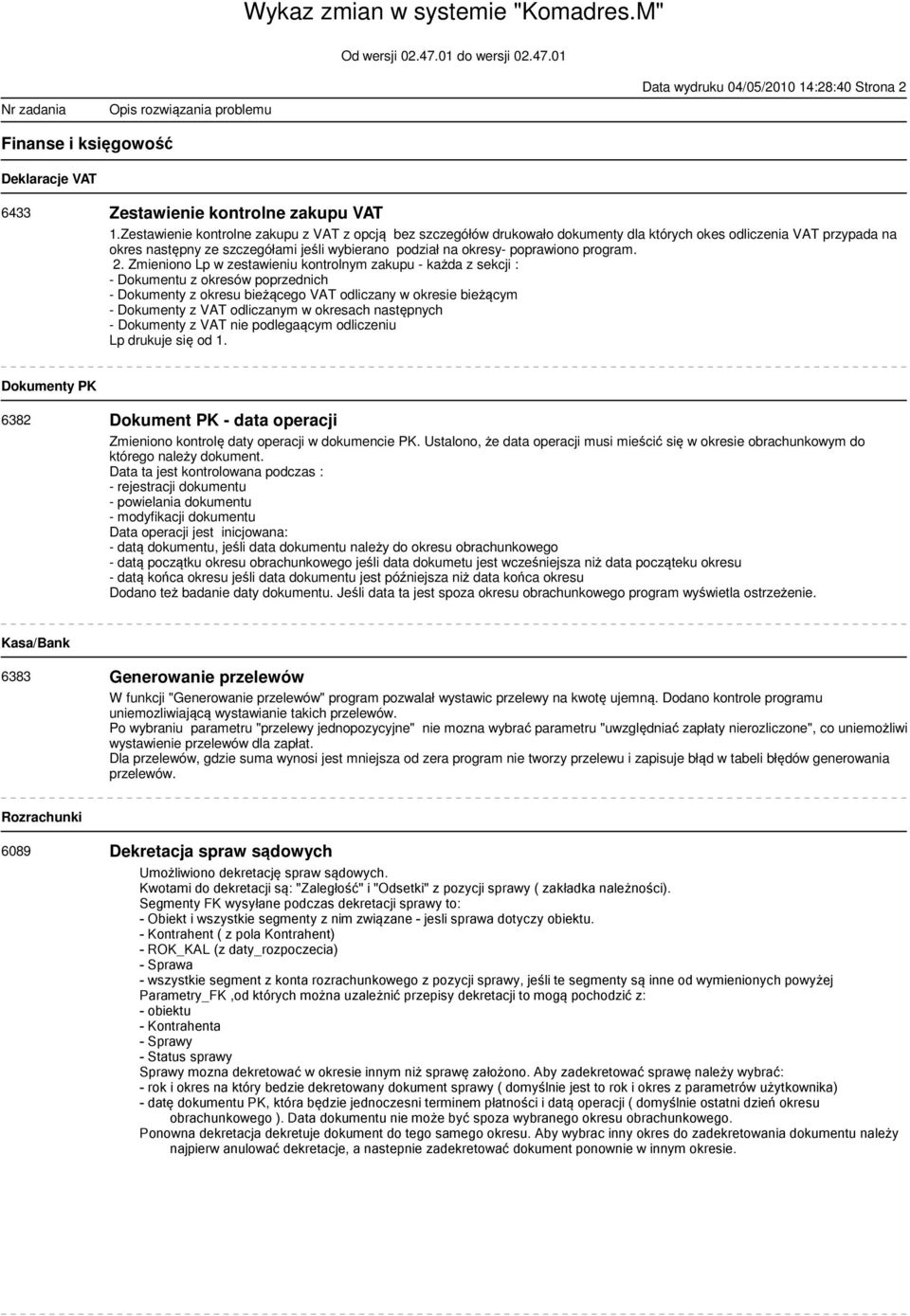 program. 2.