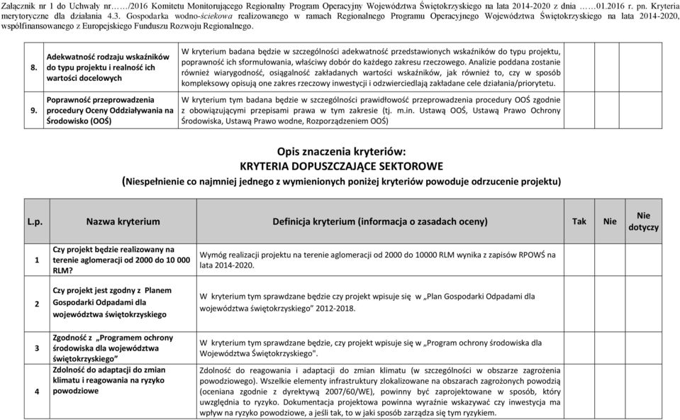 Analizie poddana zostanie również wiarygodność, osiągalność zakładanych wartości wskaźników, jak również to, czy w sposób kompleksowy opisują one zakres rzeczowy inwestycji i odzwierciedlają
