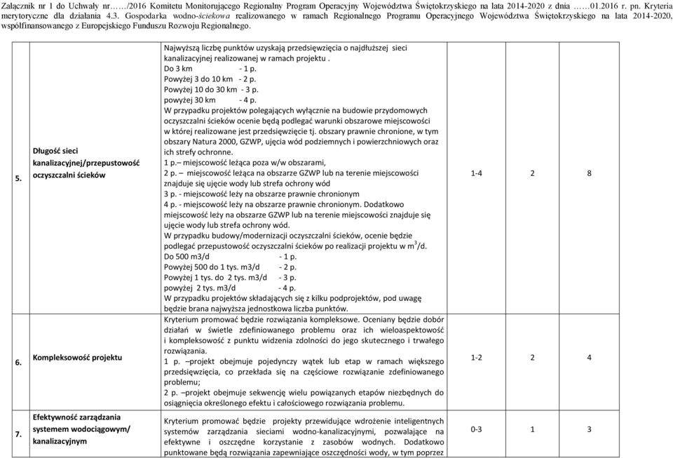 W przypadku projektów polegających wyłącznie na budowie przydomowych oczyszczalni ścieków ocenie będą podlegać warunki obszarowe miejscowości w której realizowane jest przedsięwzięcie tj.