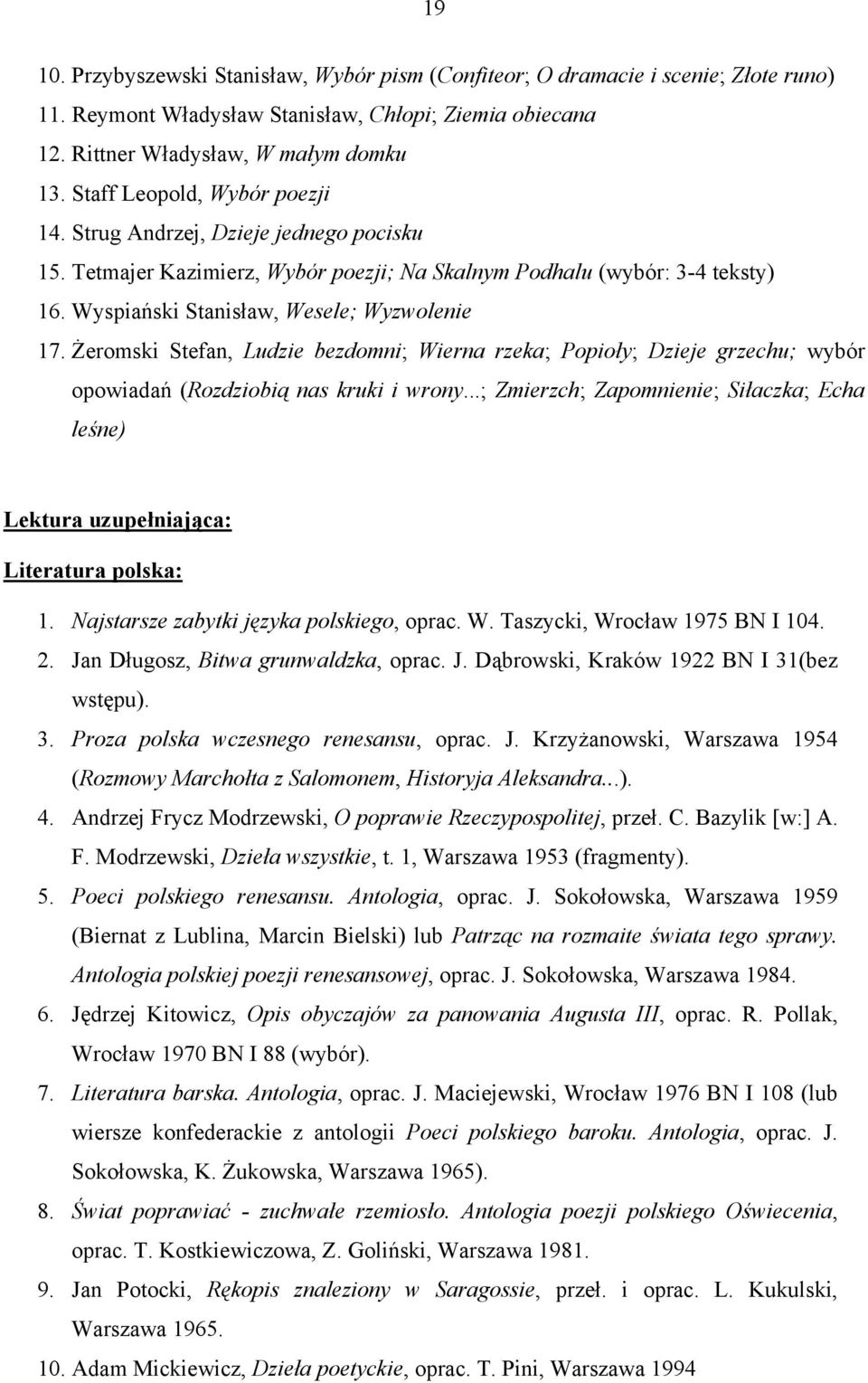 Żeromski Stefan, Ludzie bezdomni; Wierna rzeka; Popioły; Dzieje grzechu; wybór opowiadań (Rozdziobią nas kruki i wrony.