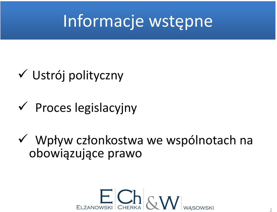 legislacyjny Wpływ