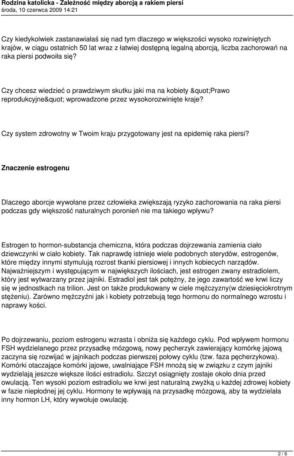 Czy system zdrowotny w Twoim kraju przygotowany jest na epidemię raka piersi?
