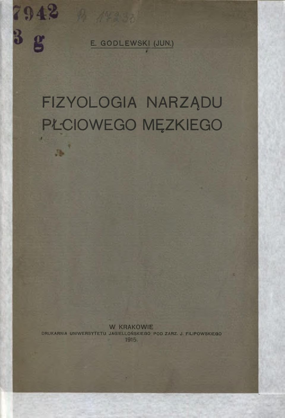 MĘZKIEGO W KRAKOWIE DRUKARNIA UNIW