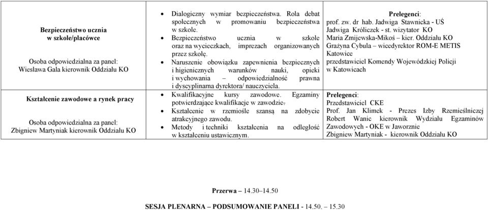 Naruszenie obowiązku zapewnienia bezpiecznych i higienicznych warunków nauki, opieki i wychowania odpowiedzialność prawna i dyscyplinarna dyrektora/ nauczyciela. Kwalifikacyjne kursy zawodowe.