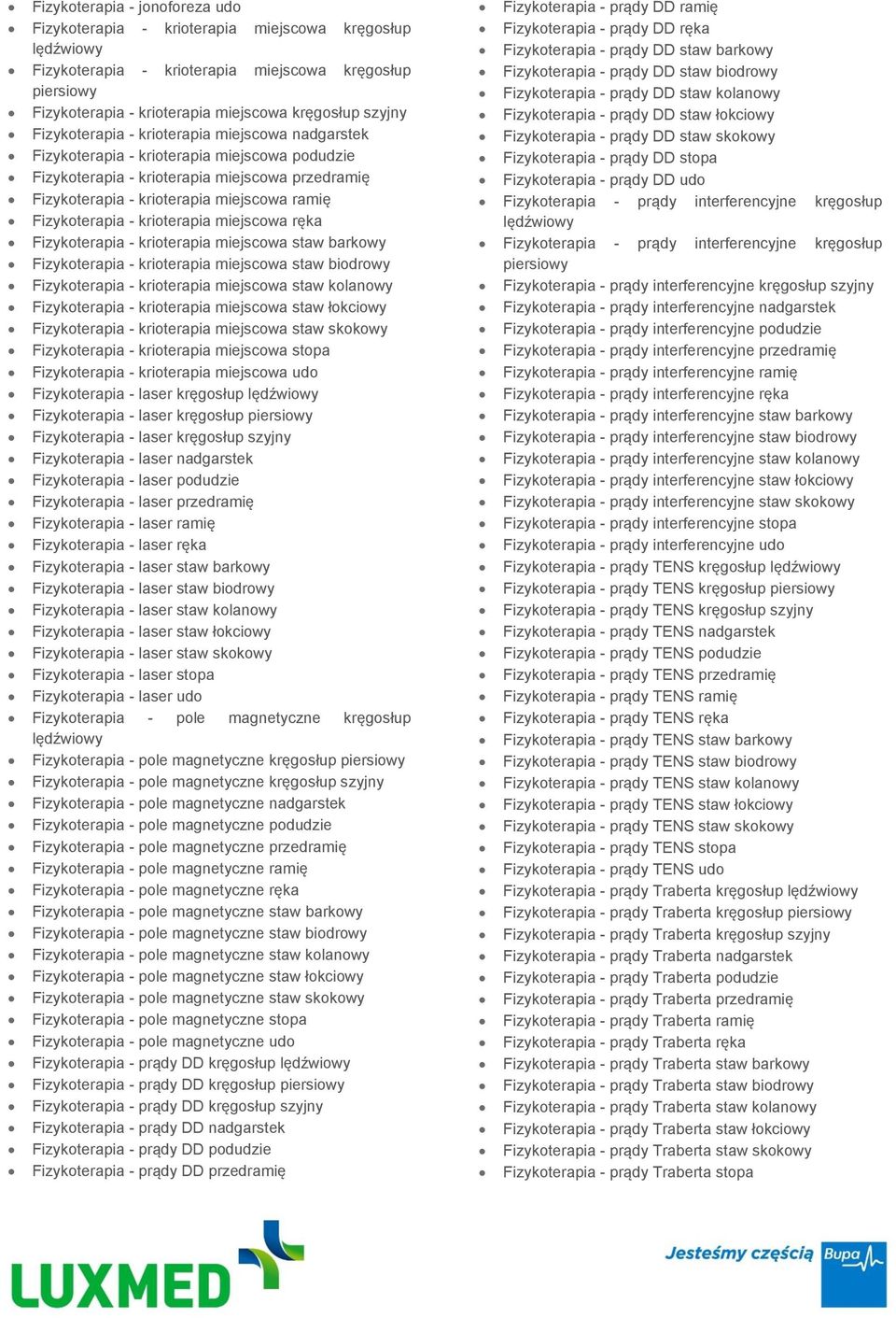 Fizykoterapia - krioterapia miejscowa ręka Fizykoterapia - krioterapia miejscowa staw barkowy Fizykoterapia - krioterapia miejscowa staw biodrowy Fizykoterapia - krioterapia miejscowa staw kolanowy