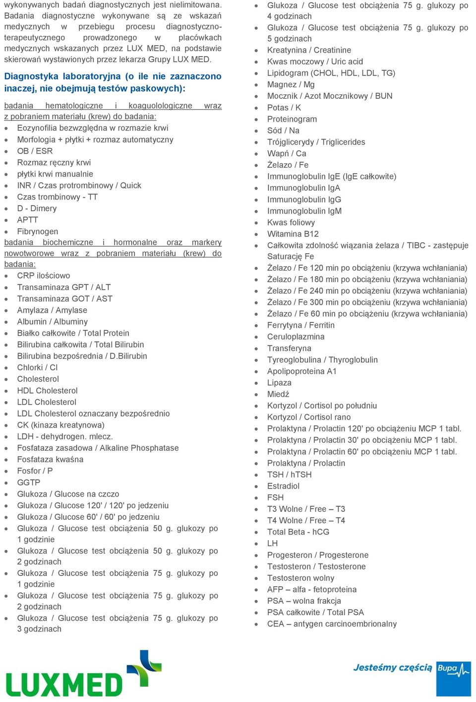 wystawionych przez lekarza Grupy LUX MED.