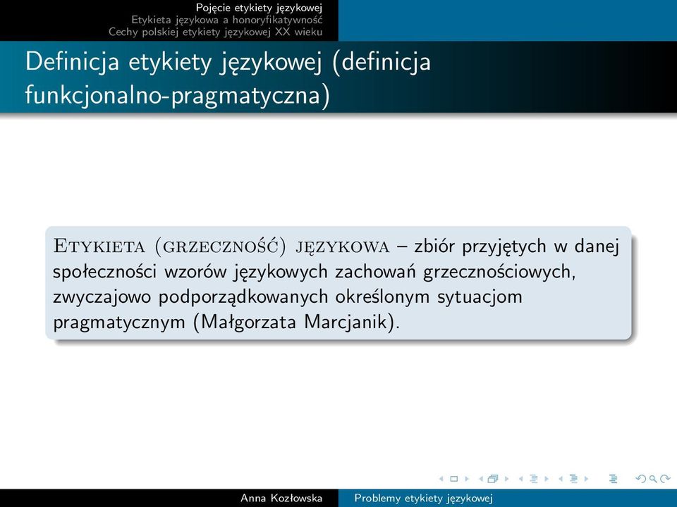 społeczności wzorów językowych zachowań grzecznościowych,