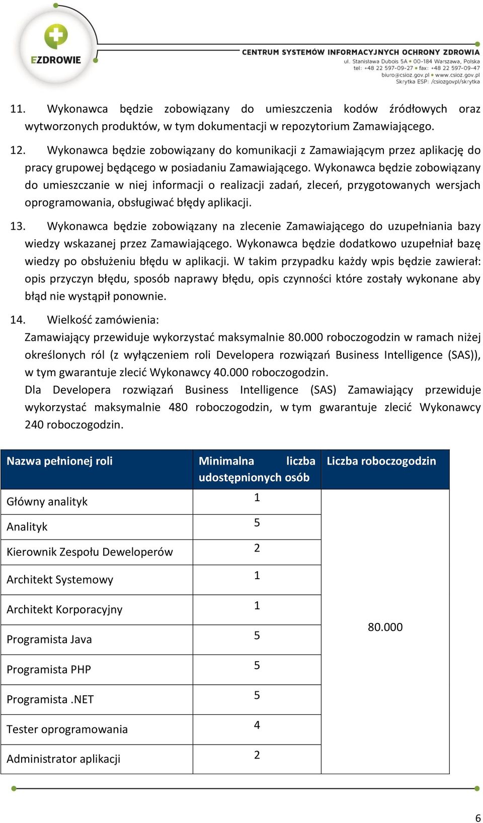 Wykonawca będzie zobowiązany do umieszczanie w niej informacji o realizacji zadań, zleceń, przygotowanych wersjach oprogramowania, obsługiwać błędy aplikacji. 13.