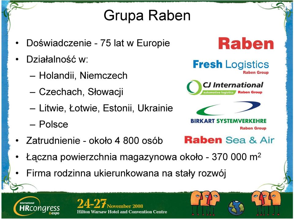 Ukrainie Polsce Zatrudnienie - około 4 800 osób Łączna