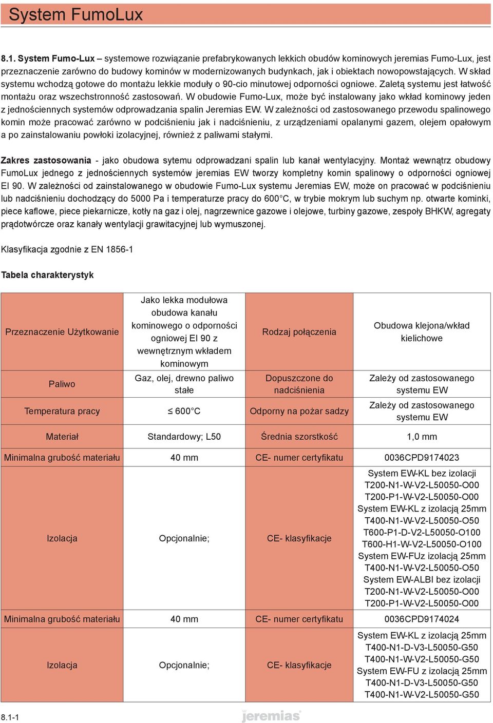 nowopowstających. W skład systemu wchodzą gotowe do montażu lekkie moduły o 90-cio minutowej odporności ogniowe. Zaletą systemu jest łatwość montażu oraz wszechstronność zastosowań.