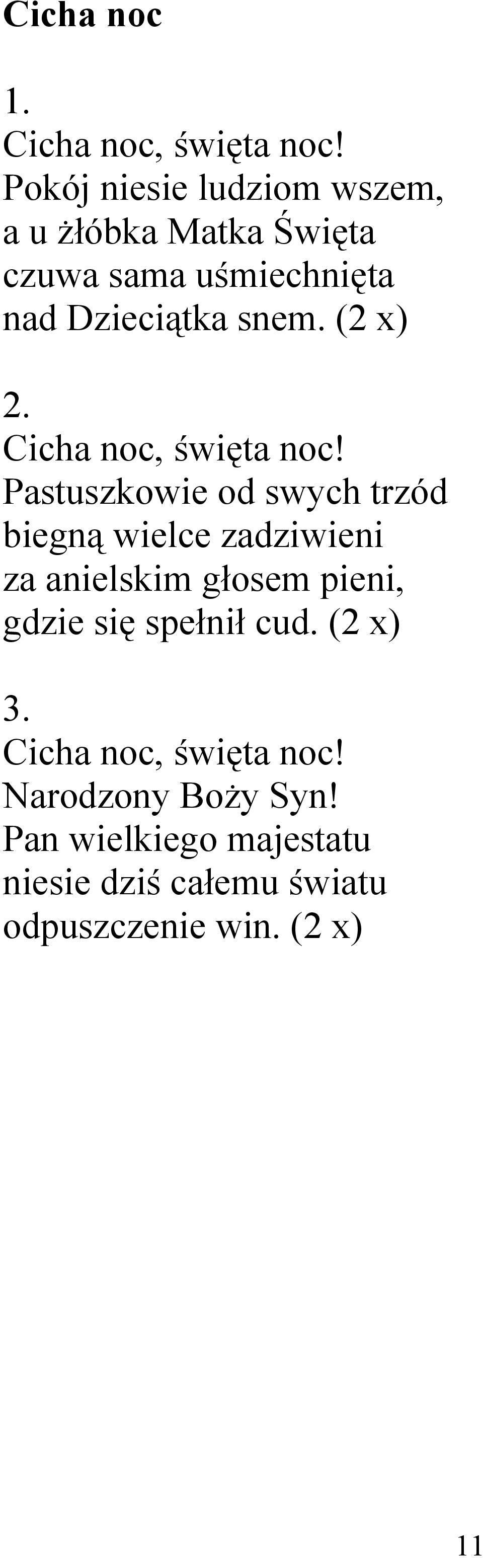 (2 x) Cicha noc, święta noc!
