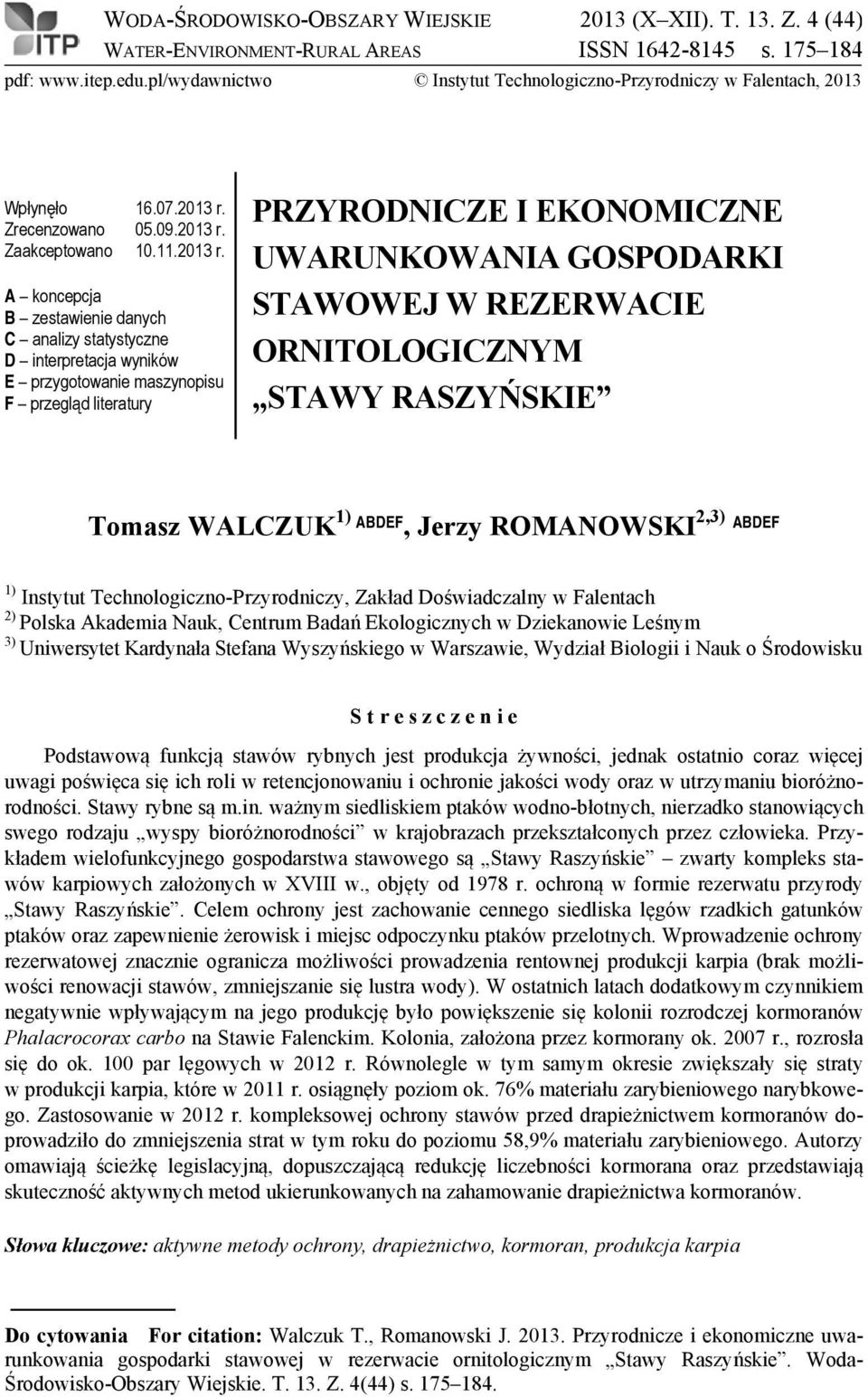 Zrecenzowano 05.09.2013 r.