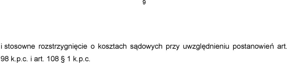 uwzględnieniu postanowień