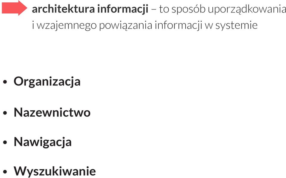 powiązania informacji w systemie