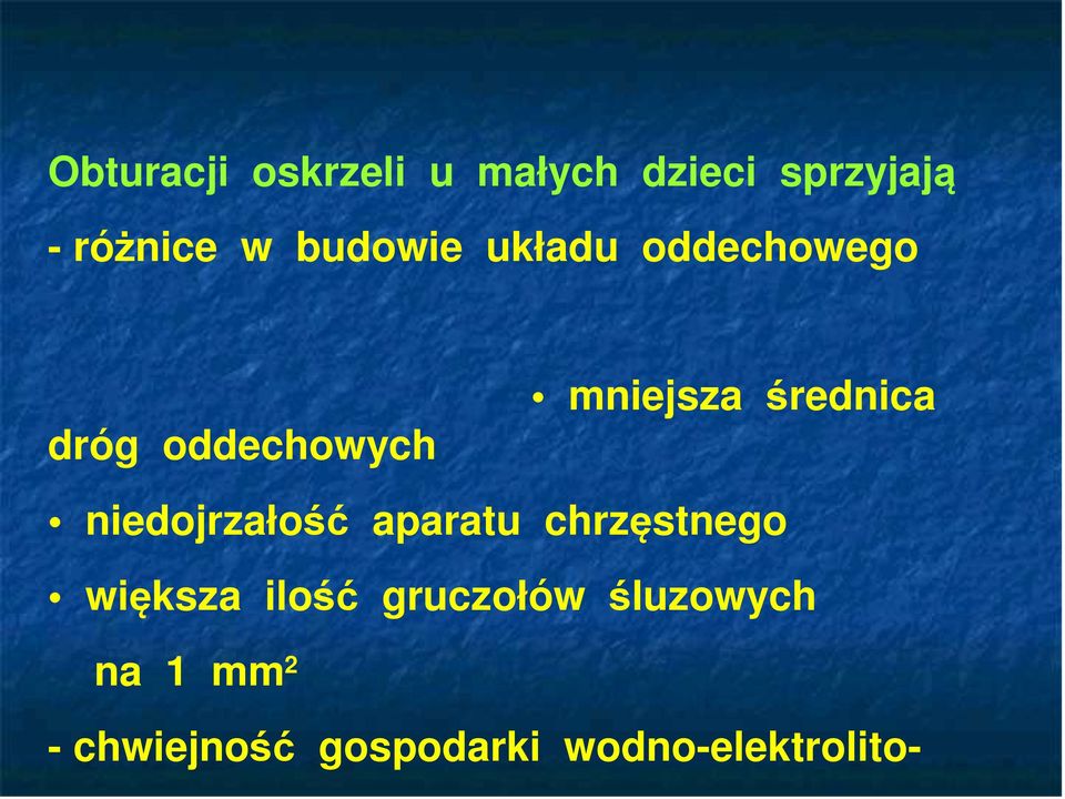 średnica niedojrzałość aparatu chrzęstnego większa ilość