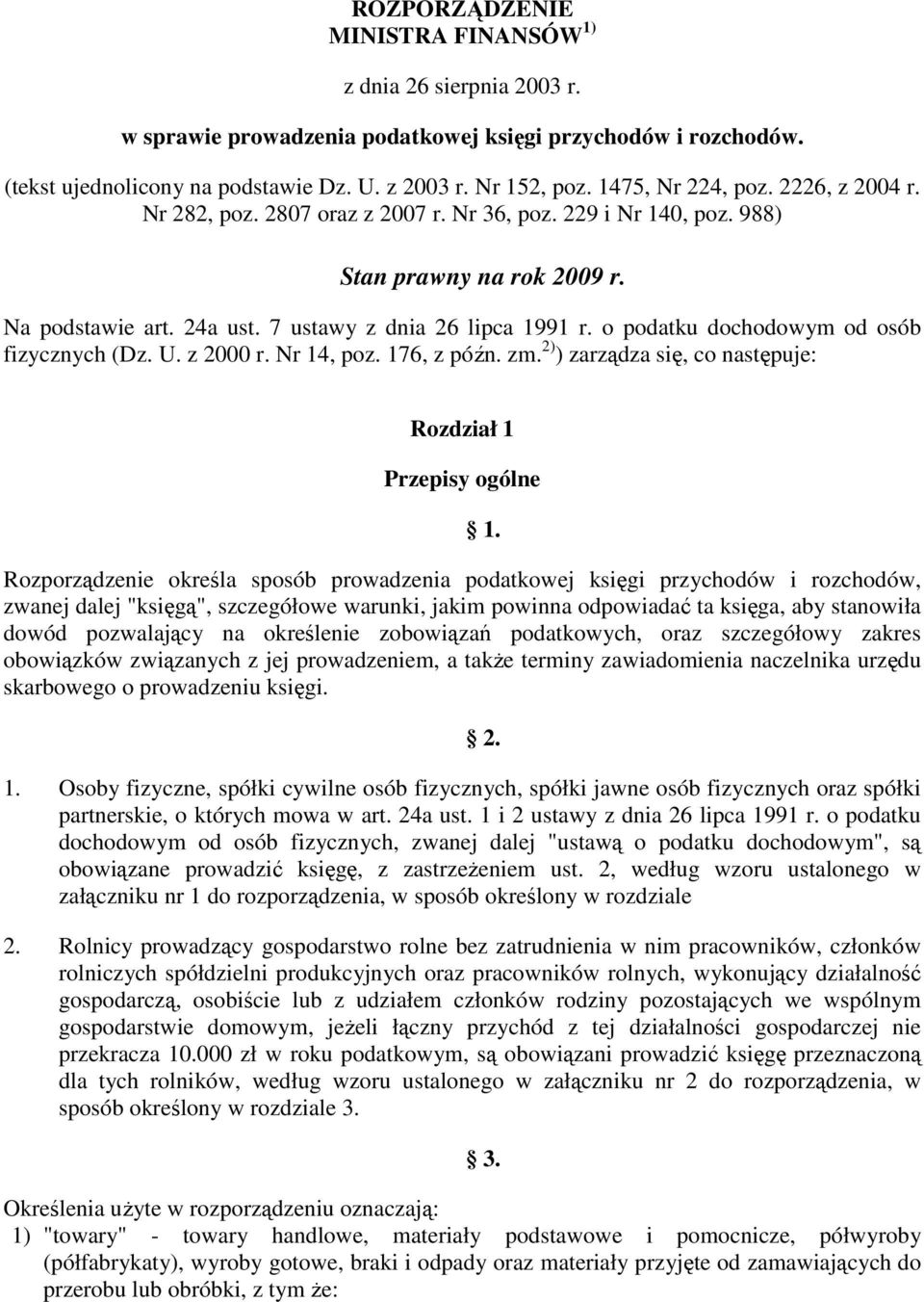 o podatku dochodowym od osób fizycznych (Dz. U. z 2000 r. Nr 14, poz. 176, z późn. zm.