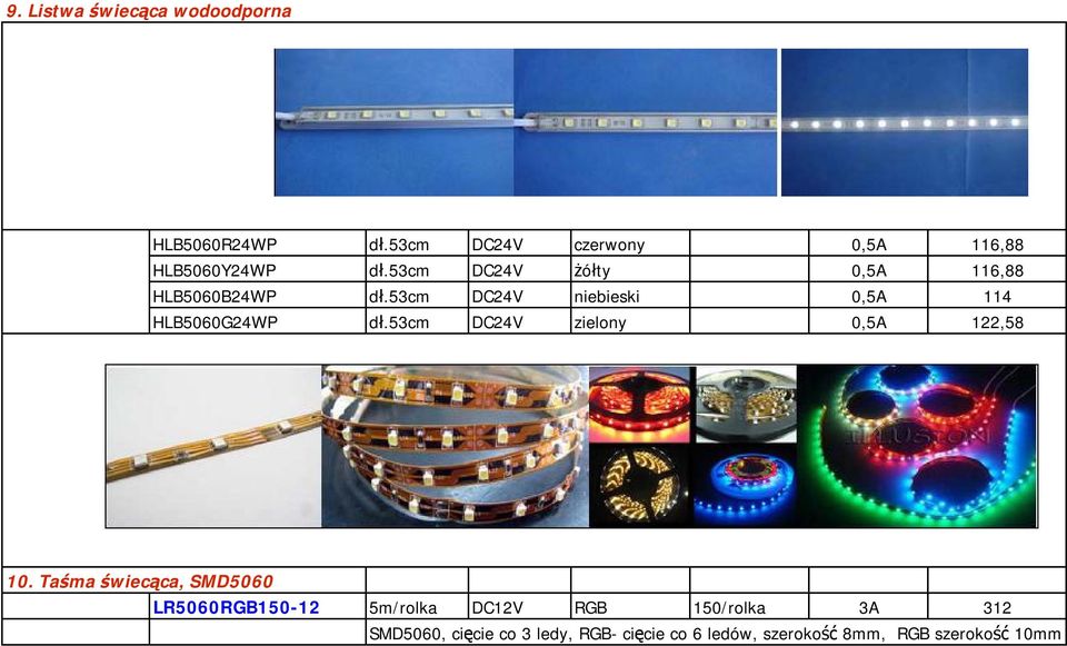 53cm DC24V zielony 0,5A 122,58 10.