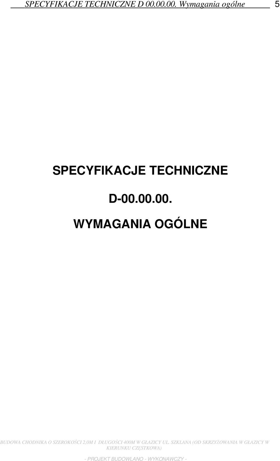 00.00. WYMAGANIA OGÓLNE