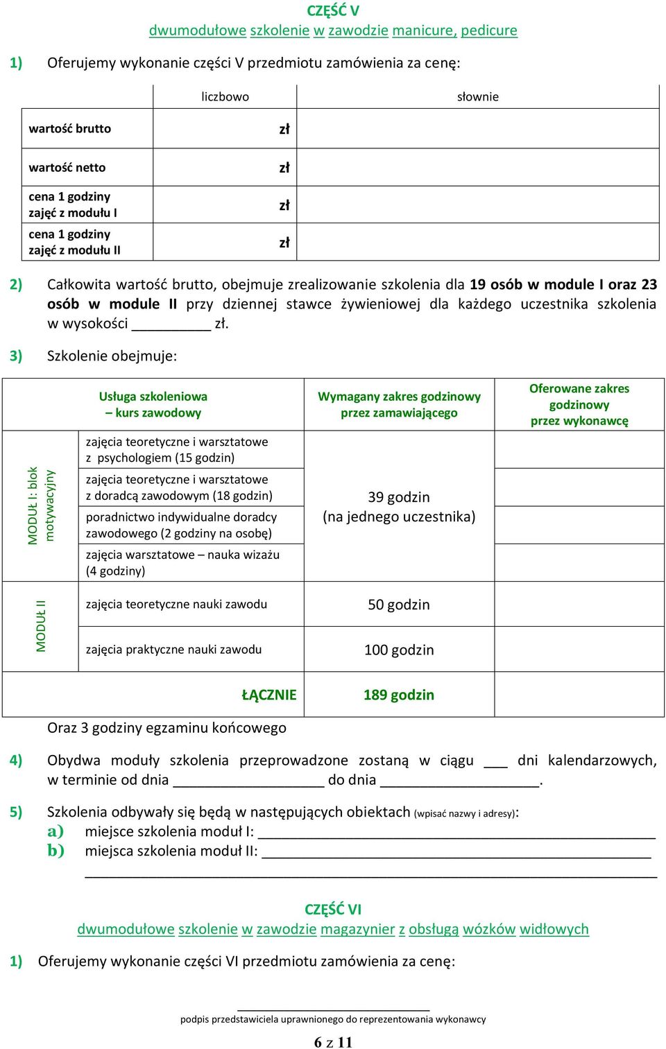 zajęcia warsztatowe nauka wizażu (4 godziny) 100 godzin 189 godzin Oraz 3 godziny egzaminu końcowego a) miejsce szkolenia moduł I: b) miejsca szkolenia