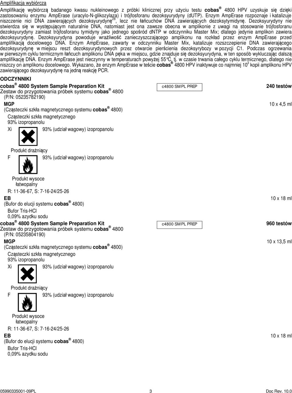 Dezoksyurydyny nie stwierdza się w występującym naturalnie DNA, natomiast jest ona zawsze obecna w amplikonie z uwagi na stosowanie trójfosforanu dezoksyurydyny zamiast trójfosforanu tymidyny jako