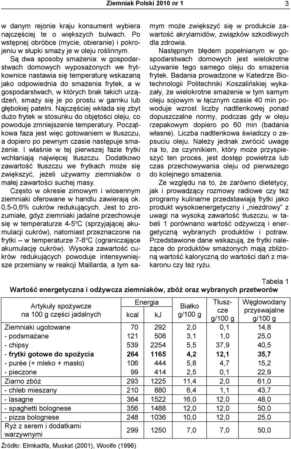 urządzeń, smaży się je po prostu w garnku lub głębokiej patelni. Najczęściej wkłada się zbyt dużo frytek w stosunku do objętości oleju, co powoduje zmniejszenie temperatury.