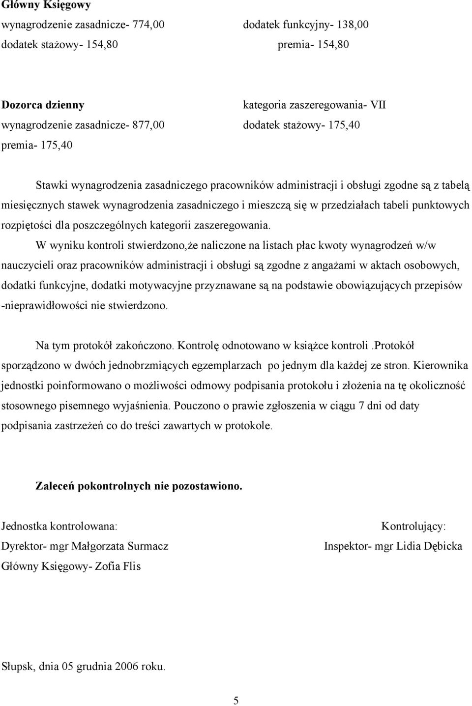 przedziałach tabeli punktowych rozpiętości dla poszczególnych kategorii zaszeregowania.