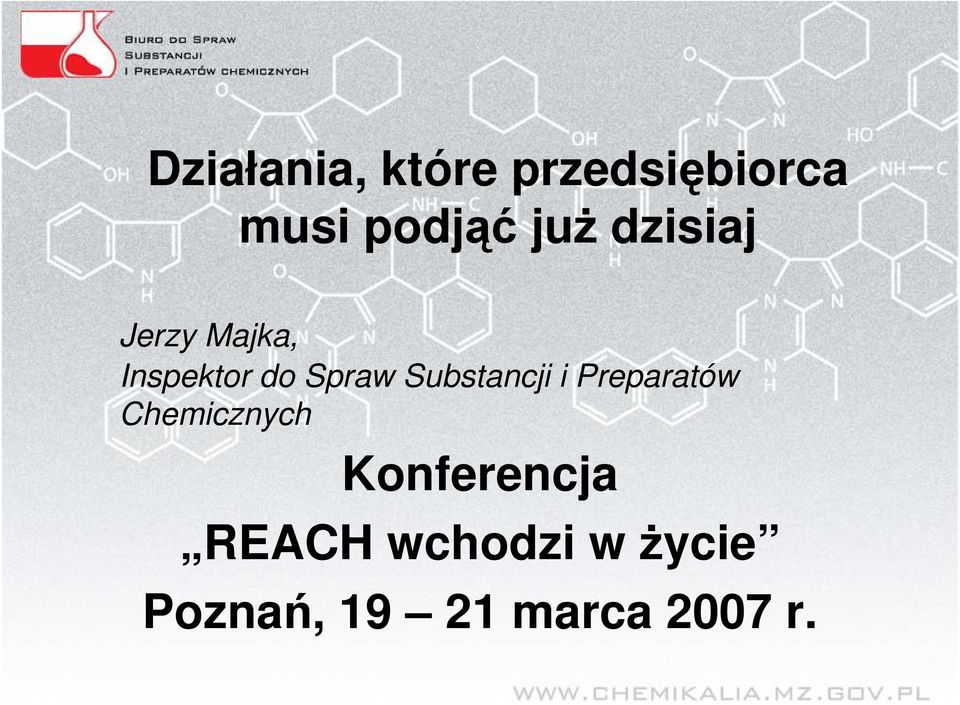 Substancji i Preparatów Chemicznych