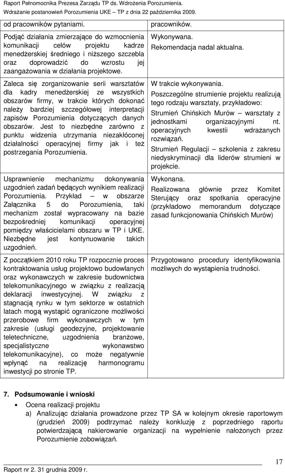 bszarów. Jest t niezbędne zarówn z punktu widzenia utrzymania niezakłócnej działalnści peracyjnej firmy jak i teŝ pstrzegania Przumienia.
