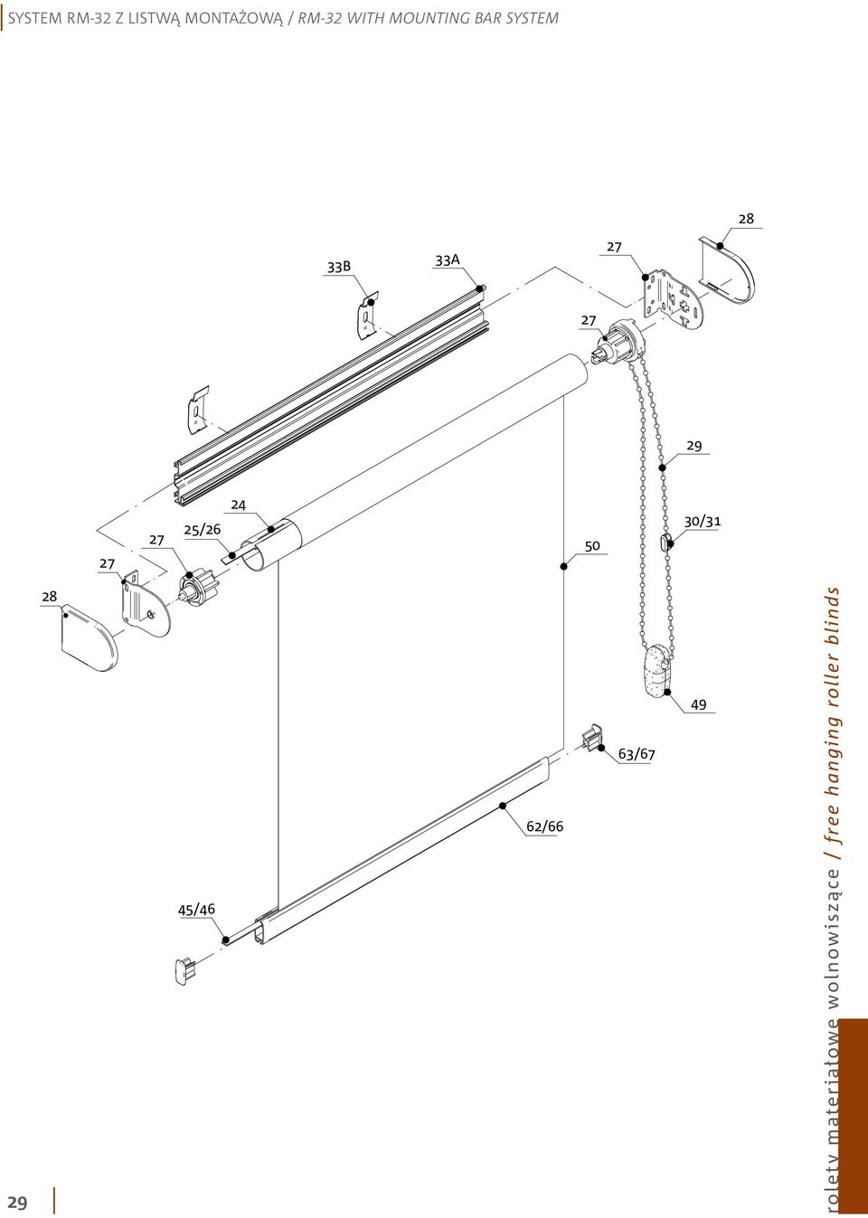 MOUNTING BAR SYSTEM 28 33B 33A