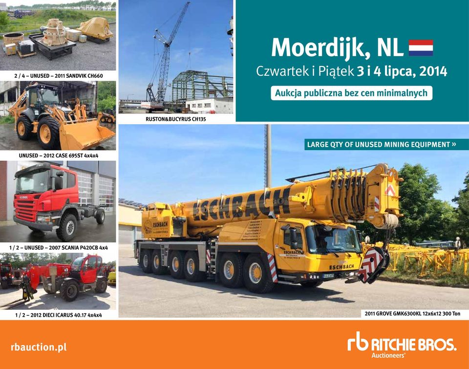 4x4x4 LARGE QTY OF UNUSED MINING EQUIPMENT» 1 / 2 UNUSED 2007 SCANIA P420CB 4x4 1