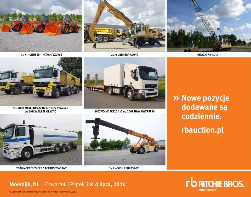 Nowe pozycje dodawane są codziennie. rbauction.