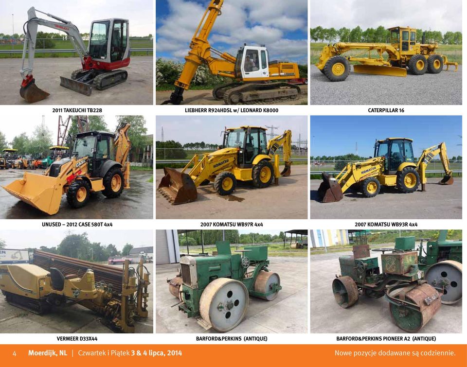 2007 KOMATSU WB93R 4x4 VERMEER D33X44 BARFORD&PERKINS (ANTIQUE)