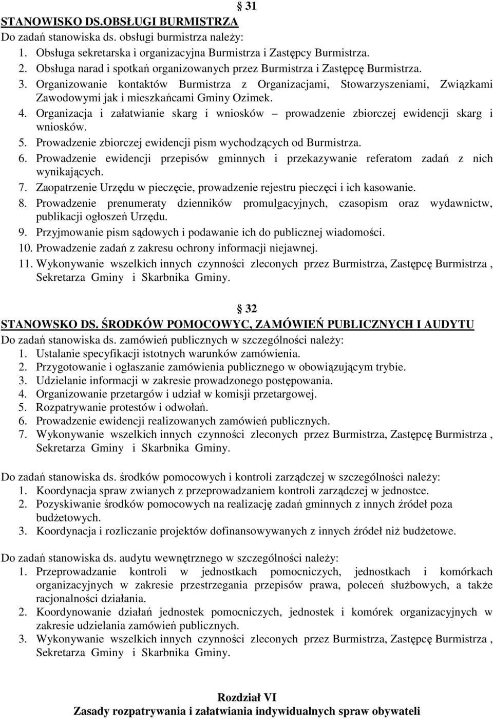 Organizowanie kontaktów Burmistrza z Organizacjami, Stowarzyszeniami, Związkami Zawodowymi jak i mieszkańcami Gminy Ozimek. 4.