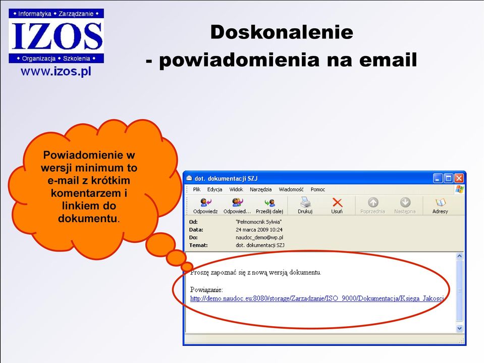 wersji minimum to e-mail z