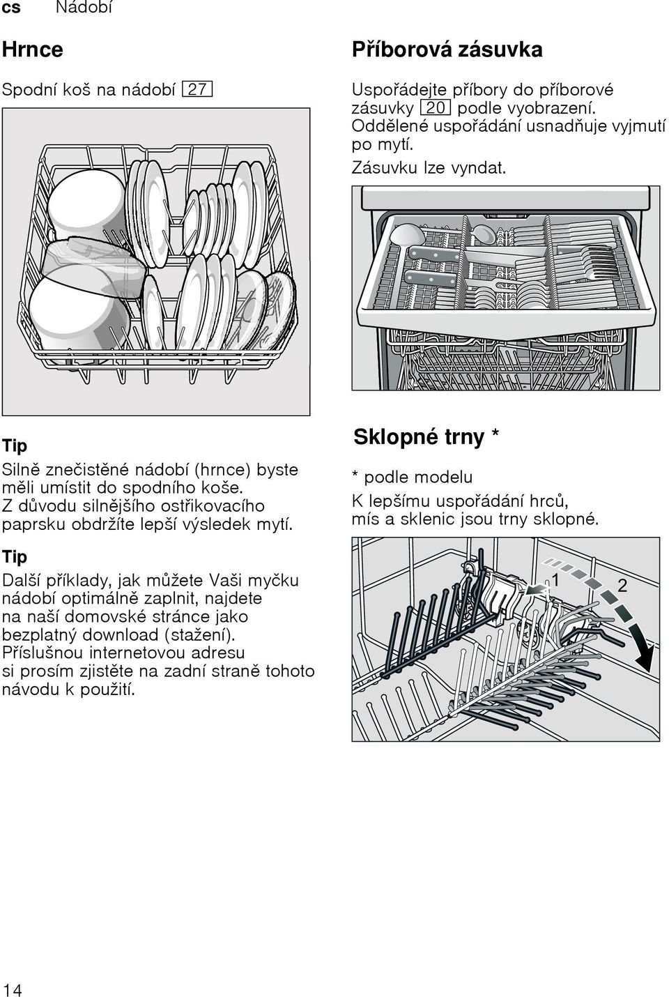 SklopnйtrnySklopnй trny * * podle modelu Klepљнmu uspoбdбnн hrc, mнs a sklenic jsou trny sklopnй.