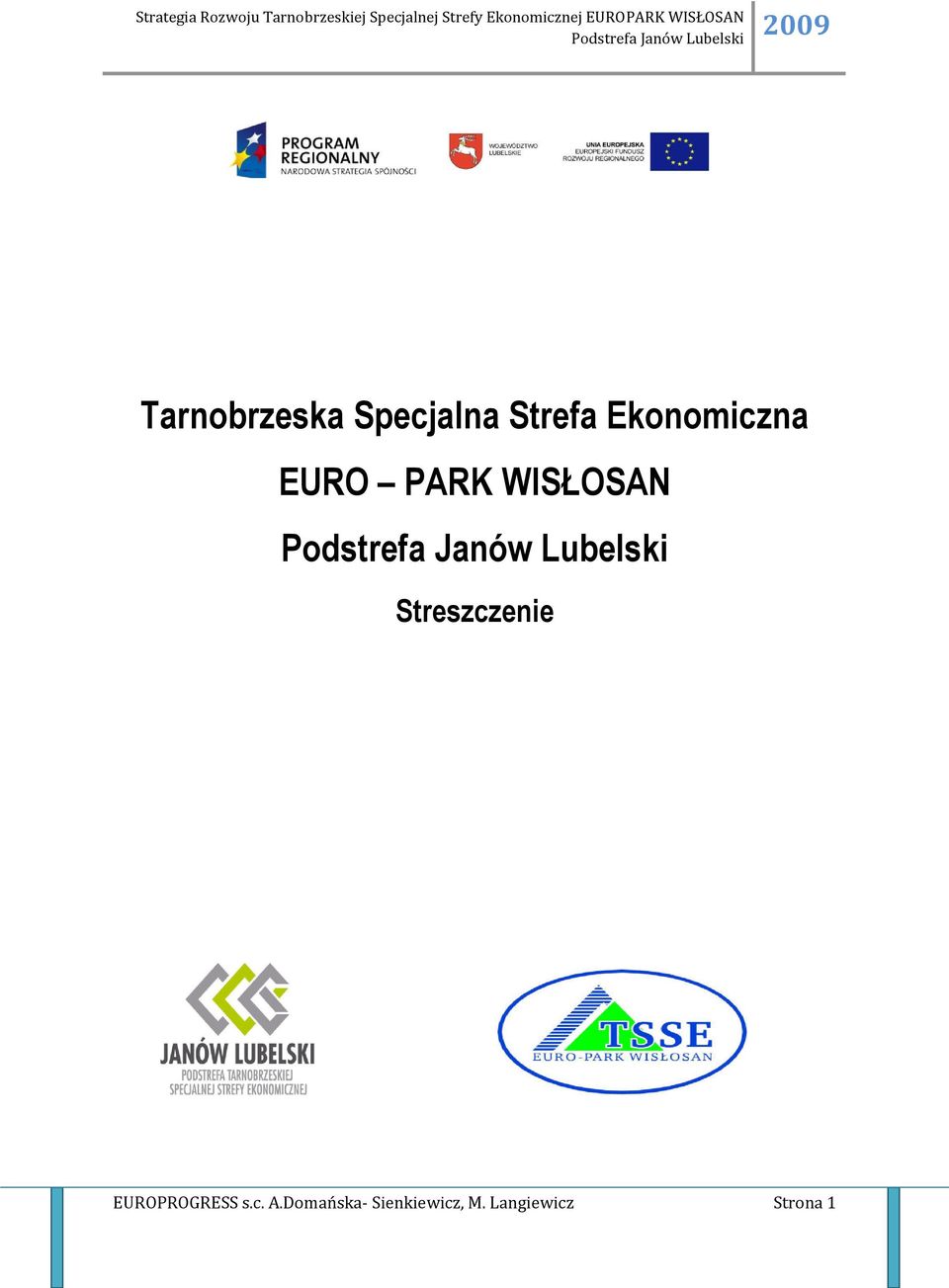Janów Lubelski Streszczenie EUROPROGRESS