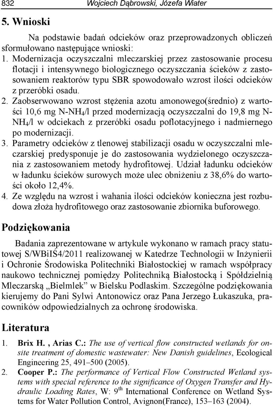 przeróbki osadu. 2.