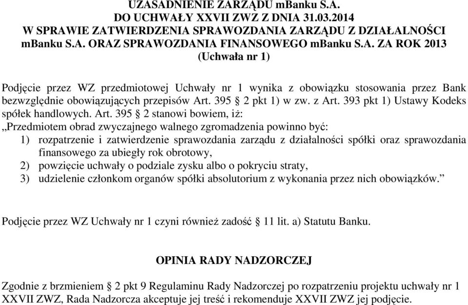 393 pkt 1) Ustawy Kodeks spółek handlowych. Art.