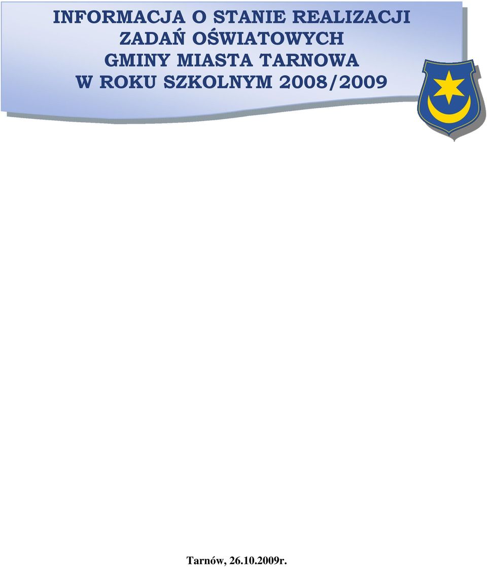 GMINY MIASTA TARNOWA W ROKU