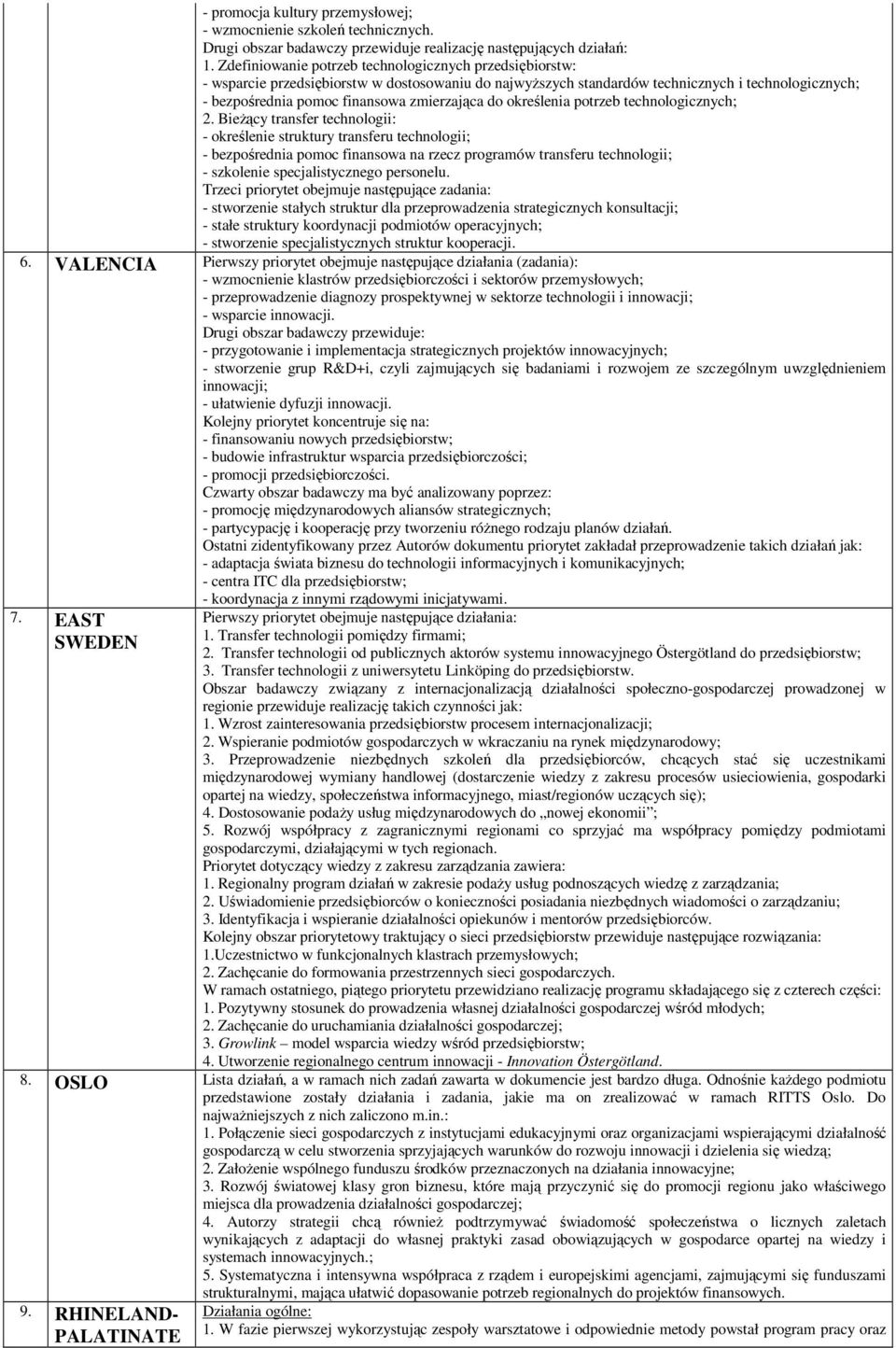 do określenia potrzeb technologicznych; 2.
