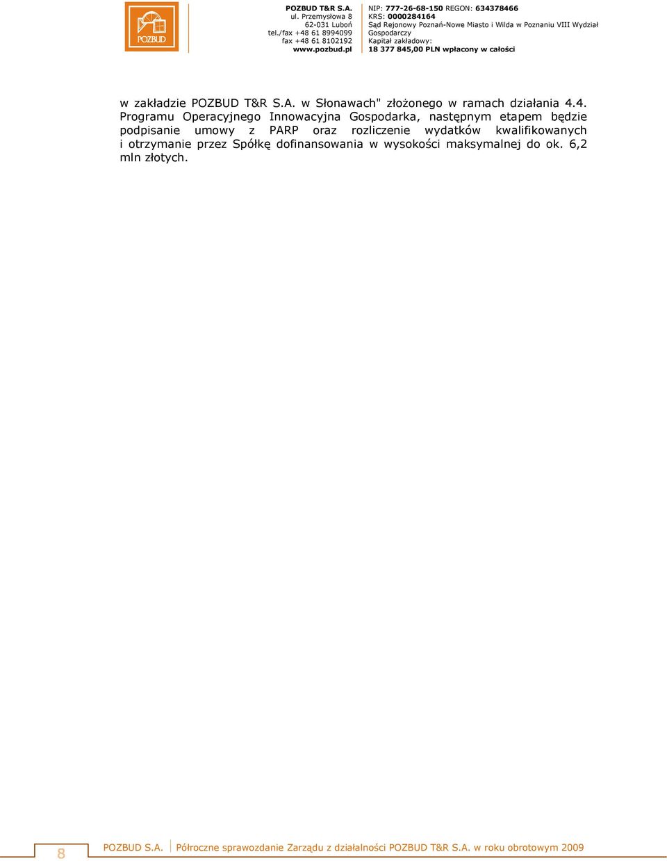 podpisanie umowy z PARP oraz rozliczenie wydatków kwalifikowanych i