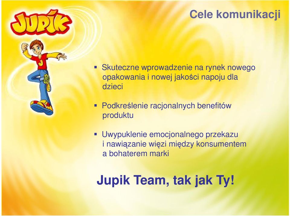 racjonalnych benefitów produktu Uwypuklenie emocjonalnego