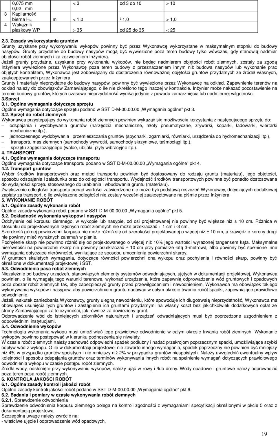 Jeżeli grunty przydatne, uzyskane przy wykonaniu wykopów, nie będąc nadmiarem objętości robót ziemnych, zostały za zgodą Inżyniera wywiezione przez Wykonawcę poza teren budowy z przeznaczeniem innym