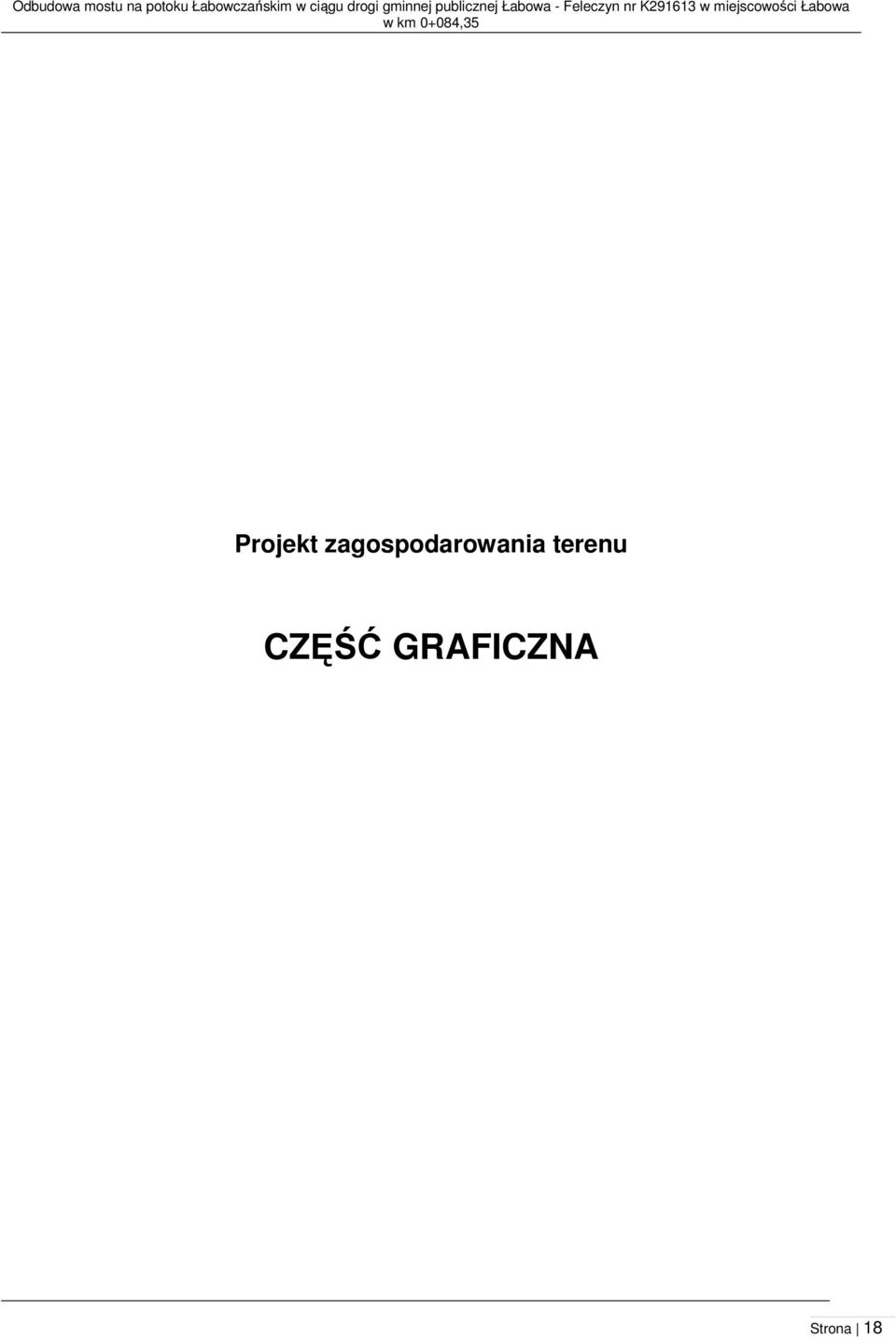 K291613 w miejscowości Łabowa w km 0+084,35