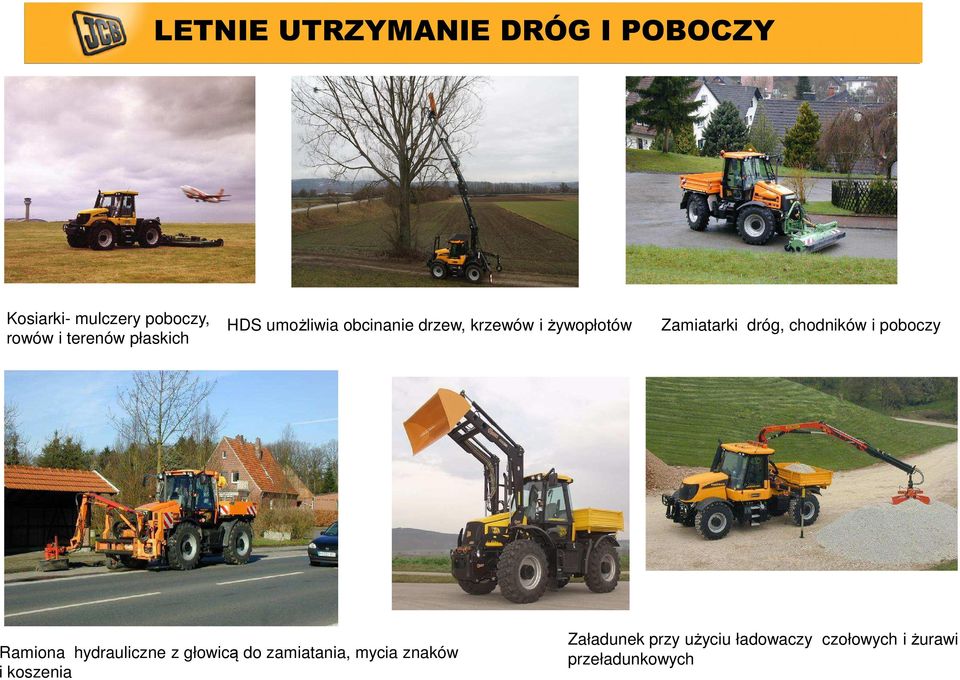 chodników i poboczy Ramiona hydrauliczne z głowicą do zamiatania, mycia