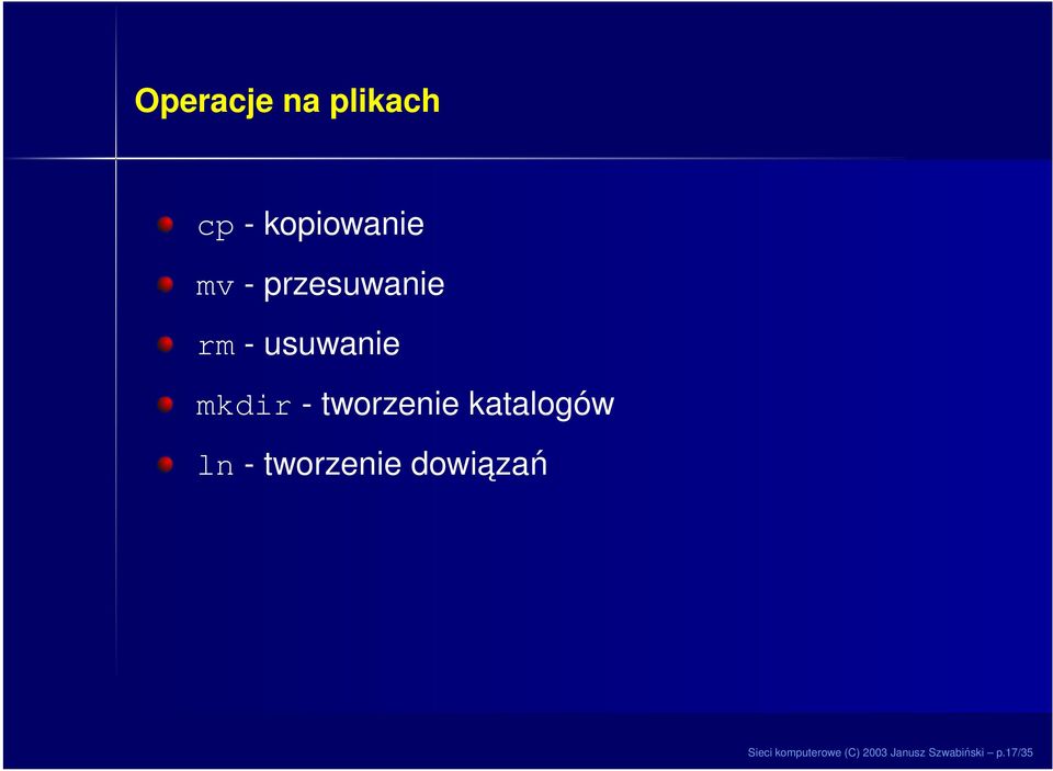 tworzenie katalogów ln - tworzenie