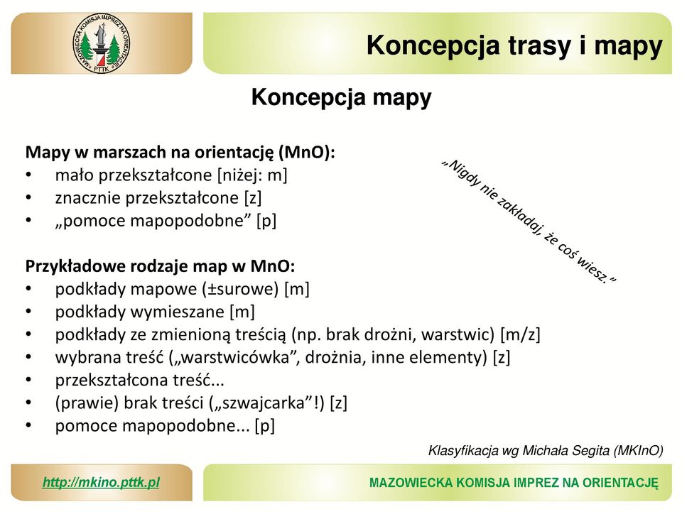 podkłady ze zmienioną treścią (np.
