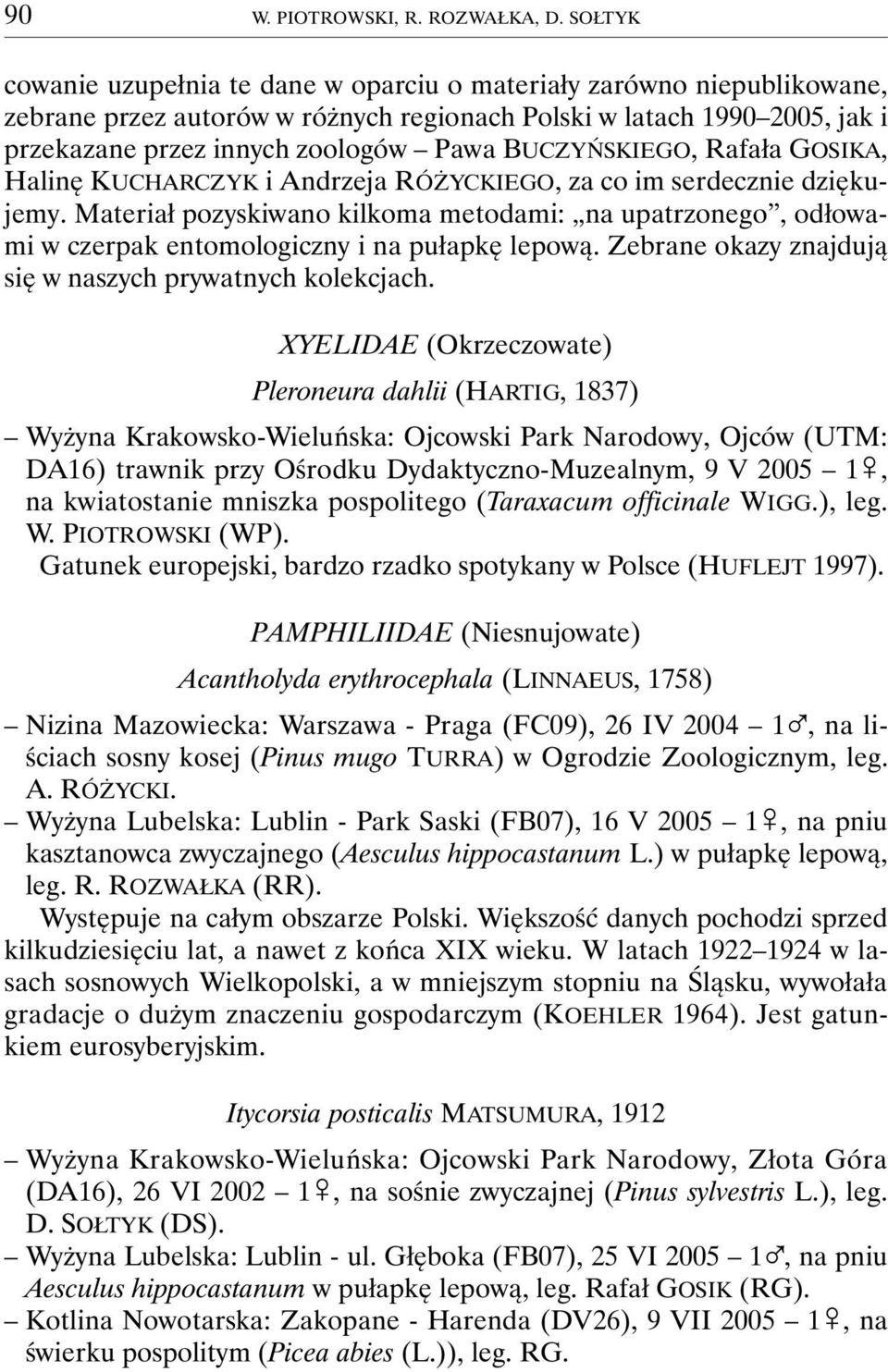 BUCZYŃSKIEGO, Rafała GOSIKA, Halinę KUCHARCZYK i Andrzeja RÓŻYCKIEGO, za co im serdecznie dziękujemy.