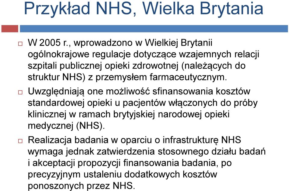 NHS) z przemysłem farmaceutycznym.